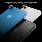 For iPhone XR 10pcs Titanium Alloy Metal Camera Lens Protector Tempered Glass Film(Black) - 8