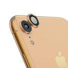 For iPhone XR 10pcs Titanium Alloy Metal Camera Lens Protector Tempered Glass Film(Gold) - 2