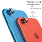 For iPhone XR 10pcs Titanium Alloy Metal Camera Lens Protector Tempered Glass Film(Gold) - 3