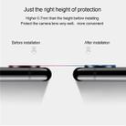 For iPhone XS Max 10pcs Titanium Alloy Metal Camera Lens Protector Tempered Glass Film(Black) - 4