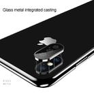 For iPhone XS Max 10pcs Titanium Alloy Metal Camera Lens Protector Tempered Glass Film(Silver) - 3