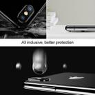 For iPhone XS Max 10pcs Titanium Alloy Metal Camera Lens Protector Tempered Glass Film(Silver) - 8