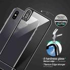 For iPhone XS Max 25pcs Titanium Alloy Edge Full Coverage Front + Back Tempered Glass Screen Protector (Red) - 4