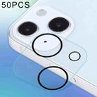 For iPhone 13 mini 50pcs HD Anti-glare Rear Camera Lens Protector Tempered Glass Film - 1