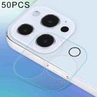 For iPhone 13 Pro 50pcs HD Rear Camera Lens Protector Tempered Glass Film - 1