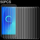 50 PCS For Alcatel 1X 2.5D Non-Full Screen Tempered Glass Film - 1