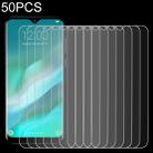 50 PCS For DOOGEE Y8 Plus 2.5D Non-Full Screen Tempered Glass Film - 1