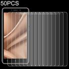 50 PCS For Oukitel C10 2.5D Non-Full Screen Tempered Glass Film - 1