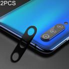 2 PCS 10D Full Coverage Mobile Phone Metal Rear Camera Lens Protection Ring Cover for Xiaomi Mi 9(Black) - 1