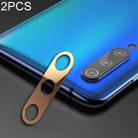 2 PCS 10D Full Coverage Mobile Phone Metal Rear Camera Lens Protection Ring Cover for Xiaomi Mi 9(Rose Gold) - 1