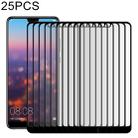 25 PCS 9H Silk Print Full Screen Full Tempered Glass Film for Huawei P20 - 1