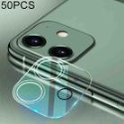 For iPhone 12 mini 50pcs HD Rear Camera Lens Protector Tempered Glass Film - 1