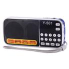 Y-501 Portable  Hi-Fi FM AM Radio Speaker, Rechargeable Li-ion Battery, LED Light, Support Micro TF Card / USB / MP3 Player - 1