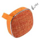 X25 Portable Fabric Design Bluetooth Stereo Speaker with Built-in MIC, Support Hands-free Calls & TF Card & AUX IN, Bluetooth Distance: 10m(Orange) - 1