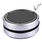 X1 Portable Round Shaped Bluetooth Stereo Speaker, with Built-in MIC, Support 360 Degree Spining Volume Control &Hands-free Calls & TF Card & AUX IN, Bluetooth Distance: 10m(Silver) - 1