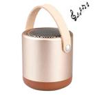 A056  Portable Outdoor Metal Bluetooth V4.1 Speaker with Mic, Support Hands-free & AUX Line In (Gold) - 1