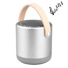 A056  Portable Outdoor Metal Bluetooth V4.1 Speaker with Mic, Support Hands-free & AUX Line In (Silver) - 1