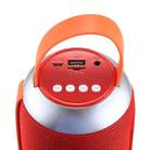 T&G TG112 Portable Bluetooth Speaker, with Mic & FM Radio Function, Support Hands-free & TF Card & U Disk Play(Red) - 5