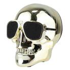 Sunglasses Skull Bluetooth Stereo Speaker, for iPhone, Samsung, HTC, Sony and other Smartphones (Gold) - 1