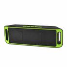 SC208 Multifunctional Card Music Playback Bluetooth Speaker, Support Handfree Call & TF Card & U-disk & AUX Audio & FM Function(Green) - 1