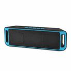 SC208 Multifunctional Card Music Playback Bluetooth Speaker, Support Handfree Call & TF Card & U-disk & AUX Audio & FM Function(Blue) - 1
