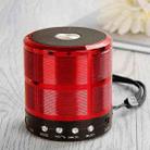 WS-887 Bluetooth Speaker with Lanyard, Support Hands-free Call & FM & U Disk & TF Card & AUX(Red) - 1