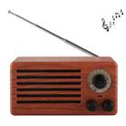 New Ri Xing NR-3013 Portable Wood Texture Retro FM Radio Wireless Bluetooth Stereo Speaker with Antenna, For Mobile Phones / Tablets / Laptops, Support Hands-free Call & TF Card & AUX Input & USB Drive Slot, Bluetooth Distance: 10m - 1