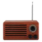 New Ri Xing NR-3013 Portable Wood Texture Retro FM Radio Wireless Bluetooth Stereo Speaker with Antenna, For Mobile Phones / Tablets / Laptops, Support Hands-free Call & TF Card & AUX Input & USB Drive Slot, Bluetooth Distance: 10m - 2