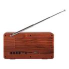 New Ri Xing NR-3013 Portable Wood Texture Retro FM Radio Wireless Bluetooth Stereo Speaker with Antenna, For Mobile Phones / Tablets / Laptops, Support Hands-free Call & TF Card & AUX Input & USB Drive Slot, Bluetooth Distance: 10m - 3