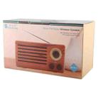 New Ri Xing NR-3013 Portable Wood Texture Retro FM Radio Wireless Bluetooth Stereo Speaker with Antenna, For Mobile Phones / Tablets / Laptops, Support Hands-free Call & TF Card & AUX Input & USB Drive Slot, Bluetooth Distance: 10m - 6
