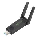 1516 Driverless Wireless Network Card Gigabit Dual Band 5G 150Mbps Computer USB Network Card (Black) - 1