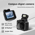 Y4000 Mini Camera 1080P HD Digital Camera with Screen Portable Retro Travel Vlog Student Small Camcorder (Black) - 2