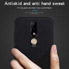 MOFI Shockproof TPU + PC + Cloth Pasted Case for Nokia X6 (Black) - 5