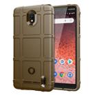 Shockproof Rugged Shield Full Coverage Protective Silicone Case for Nokia 1 Plus(Brown) - 1