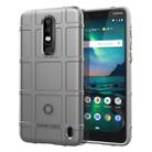 Full Coverage Shockproof TPU Case for Nokia 3.1 Plus, US Version (Grey) - 1