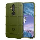 Shockproof Protector Cover Full Coverage Silicone Case for Nokia X71 (Army Green) - 1