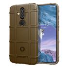 Shockproof Protector Cover Full Coverage Silicone Case for Nokia X71 (Brown) - 1