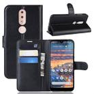 Litchi Texture Horizontal Flip Leather Case for Nokia 4.2, with Wallet & Holder & Card Slots (Black) - 1