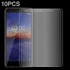 10 PCS 9H 2.5D Tempered Glass Film for Nokia 3.1 - 1