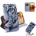 Tiger Pattern Coloured Drawing Horizontal Flip Leather Case for Nokia 8.1 / X7, with Holder & Card Slots & Wallet - 1