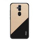 MOFI Shockproof TPU + PC + Cloth Pasted Case for NOKIA X7 / 7.1 Plus(Gold) - 1