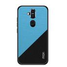 MOFI Shockproof TPU + PC + Cloth Pasted Case for NOKIA X7 / 7.1 Plus(Blue) - 1