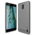 MOFI Brushed Texture Carbon Fiber Soft TPU Case for Nokia 2 (Grey) - 1