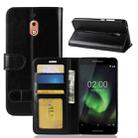 PU + TPU Crazy Horse Texture Horizontal Flip Leather Case for Nokia 2.1, with Wallet & Holder & Card Slots (Black) - 1