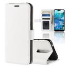 R64 Texture Single Fold Horizontal Flip Leather Case for Nokia 7.1, with Holder & Card Slots & Wallet(White) - 1