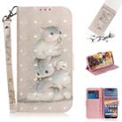 3D Colored Drawing Squirrels Pattern Horizontal Flip Leather Case for Nokia 4.2, with Holder & Card Slots & Wallet - 1