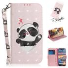 3D Colored Drawing Heart Panda Pattern Horizontal Flip Leather Case for Nokia 4.2, with Holder & Card Slots & Wallet - 1