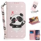 3D Colored Drawing Heart Panda Pattern Horizontal Flip Leather Case for Nokia 3.2, with Holder & Card Slots & Wallet - 1