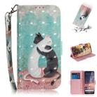 3D Colored Drawing Cats Pattern Horizontal Flip Leather Case for Nokia 3.2, with Holder & Card Slots & Wallet - 1