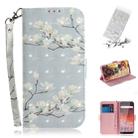 3D Colored Drawing Magnolia Pattern Horizontal Flip Leather Case for Nokia 1 Plus, with Holder & Card Slots & Wallet - 1
